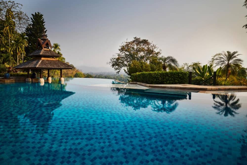 Anantara Golden Triangle Swimming Pool Panoramic