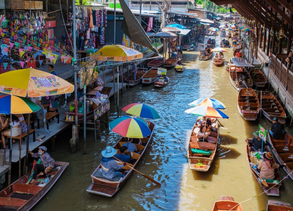 Balade en barque au marché flottant Damnoen Saduak