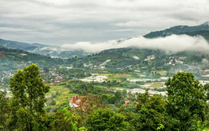 Vue panoramique sur Chiang Mai