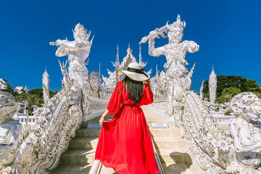 Touriste au Temple Blanc