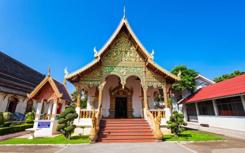 Le Ho Trai, Bibliothèque de Wat Chiang Man
